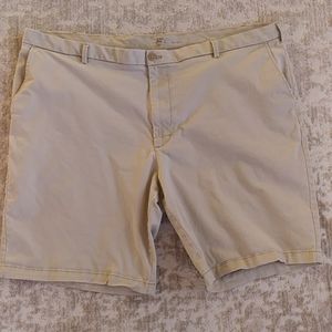 Izod Saltwater Relaxed Classics Stretch Shorts 48 Khaki Tan